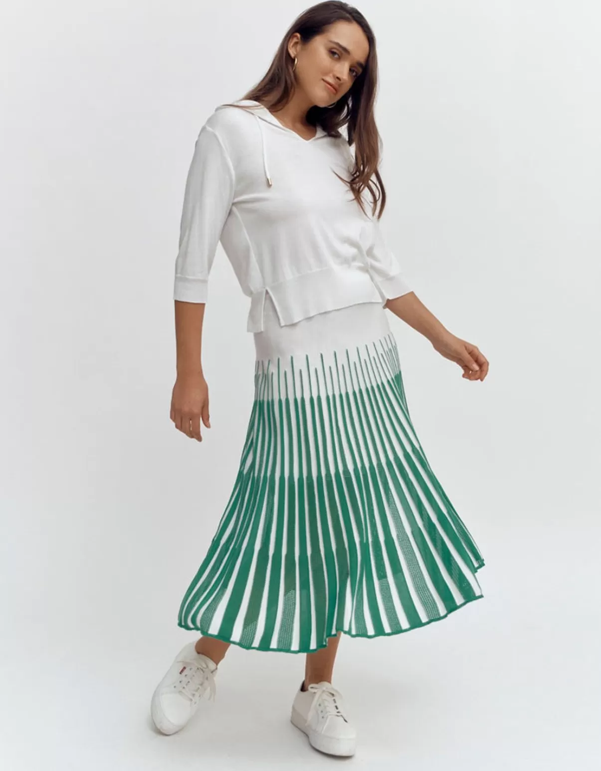 Mesh>DEVERNOIS Arrow Knit Skirt